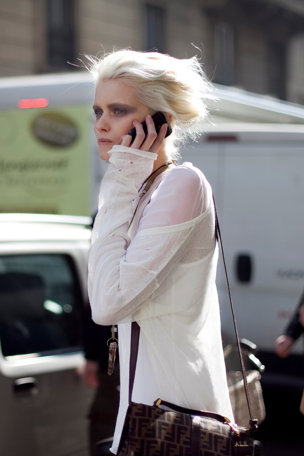 Abbey Lee (Next, Milan) exits the Fendi show