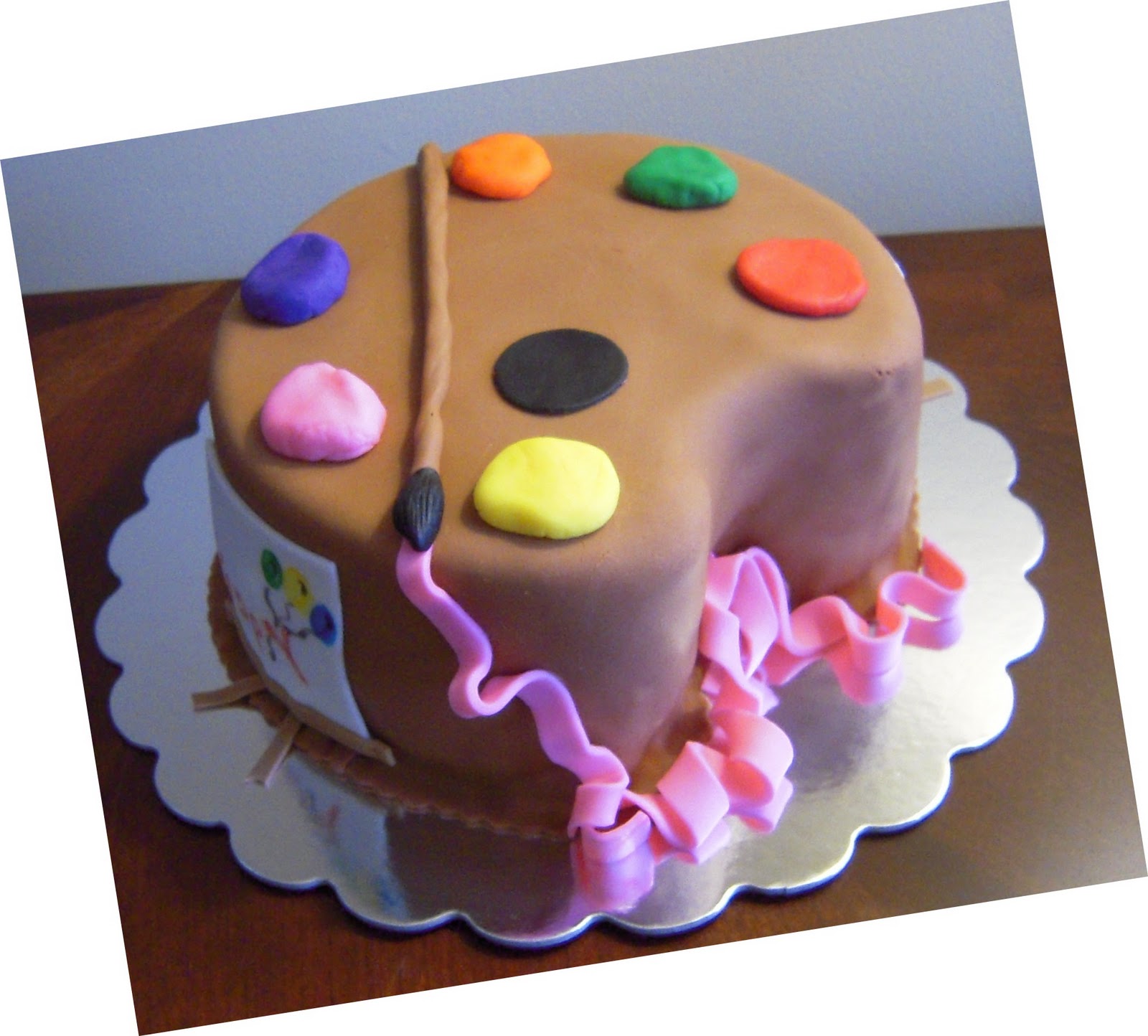 Icing Makes the Cake: Art Palette Birthday Cake