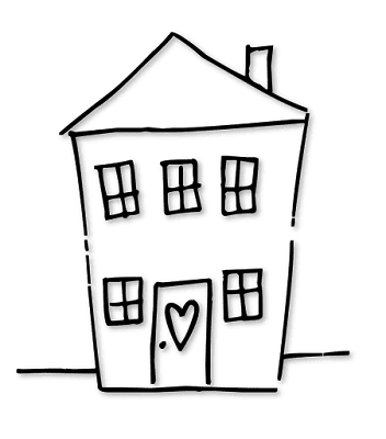 House Clipart, Free Clipart, Free Coloring Pages