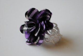 Purple Plaid Flower