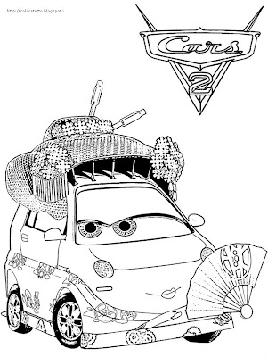 Cars2 coloring page