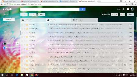 Como adicionar uma imagem de fundo no Gmail