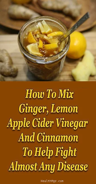 How To Mix Ginger, Lemon, Apple Cider Vinegar And Cinnamon To Help Fight Almost Any Disease