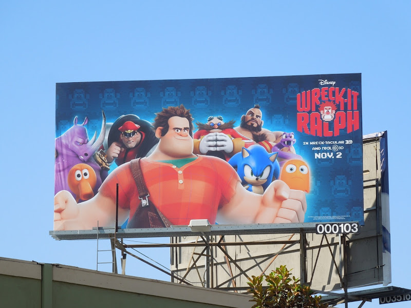 Wreck It Ralph movie billboard