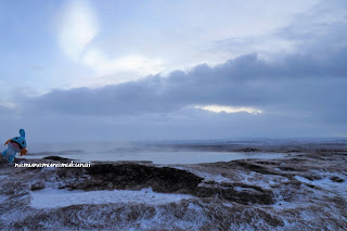 origin of geysir 間欠泉　アイスランド　Iceland 観光　遊歩道　冬　アイスランド