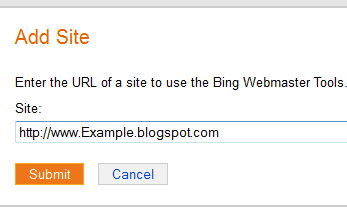 submit url to bing