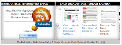 Membuat 2 kolom dibawah postingan