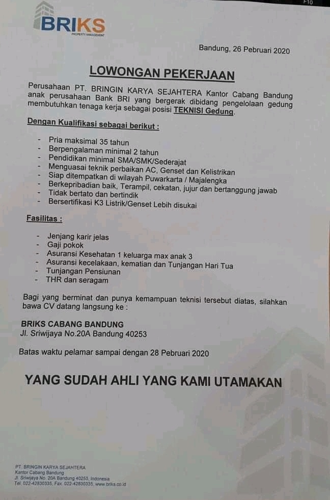 Gaji Pt Sami Semarang : Kita Saudara Loker Pt Sami ...