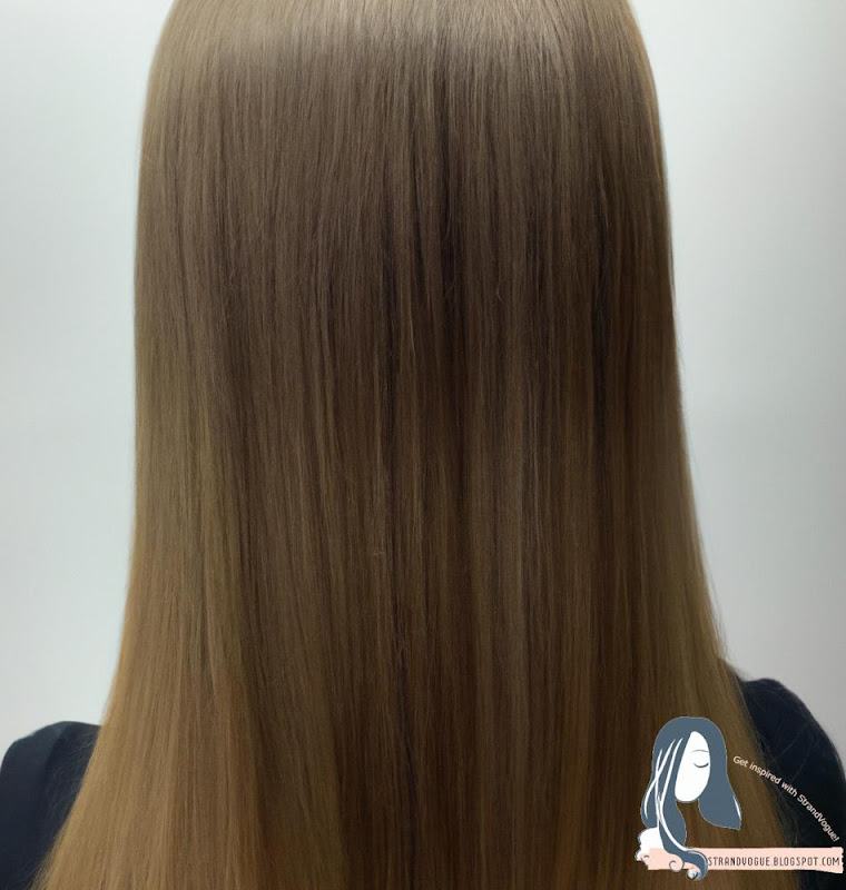 Long layers with side-swept bangs