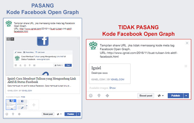 Cara Memasang Kode Open Graph Facebook