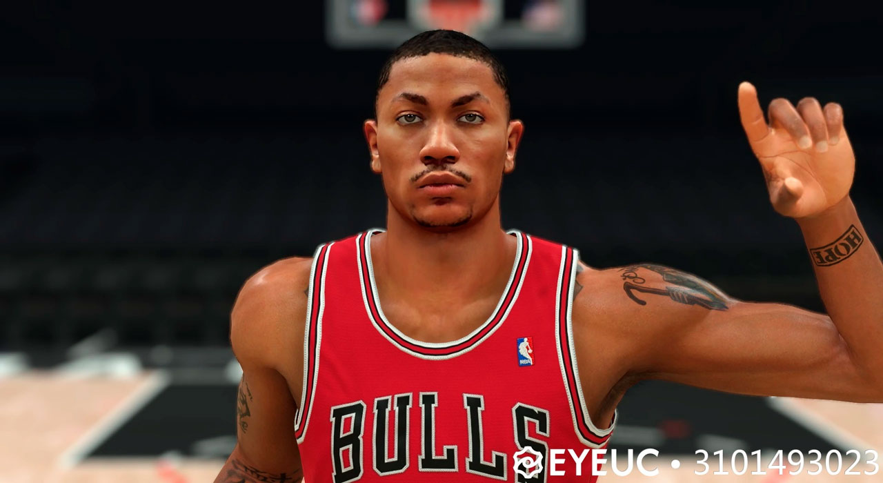 NBA 2K22 Derrick Rose Cyberface Chicago Bulls