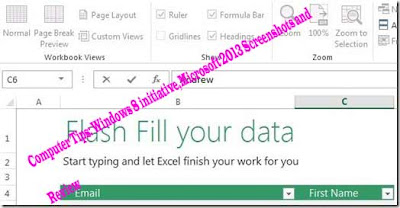 Computer Tips: Windows 8 initiative,Microsoft 2013 Screenshots and   Review