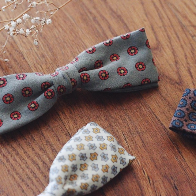 etsy vintage clip-on bow ties