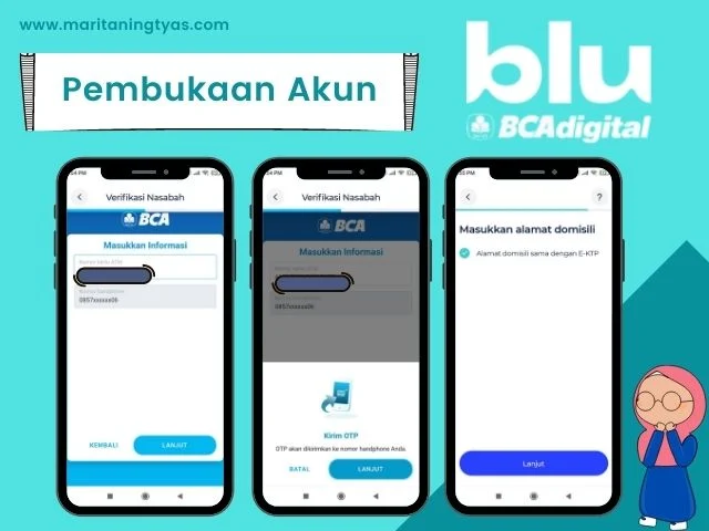 cara membuat bluAccount step 4