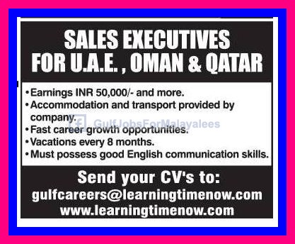 Jobs in UAE Oman & Qatar