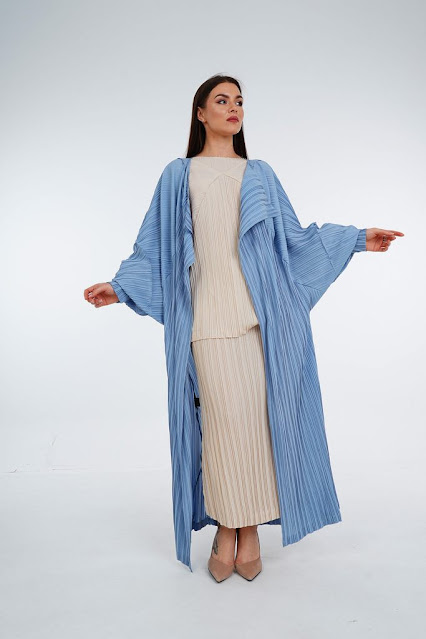 Pleated Circular Abaya And Shayla