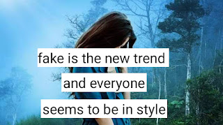 fake is the new trend  and everyone seems to be in style