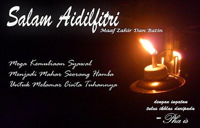 pelita raya, pha is, salam aidilfitri, syawal, 