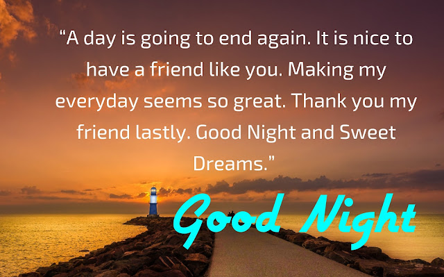 Good night quotes in English with images