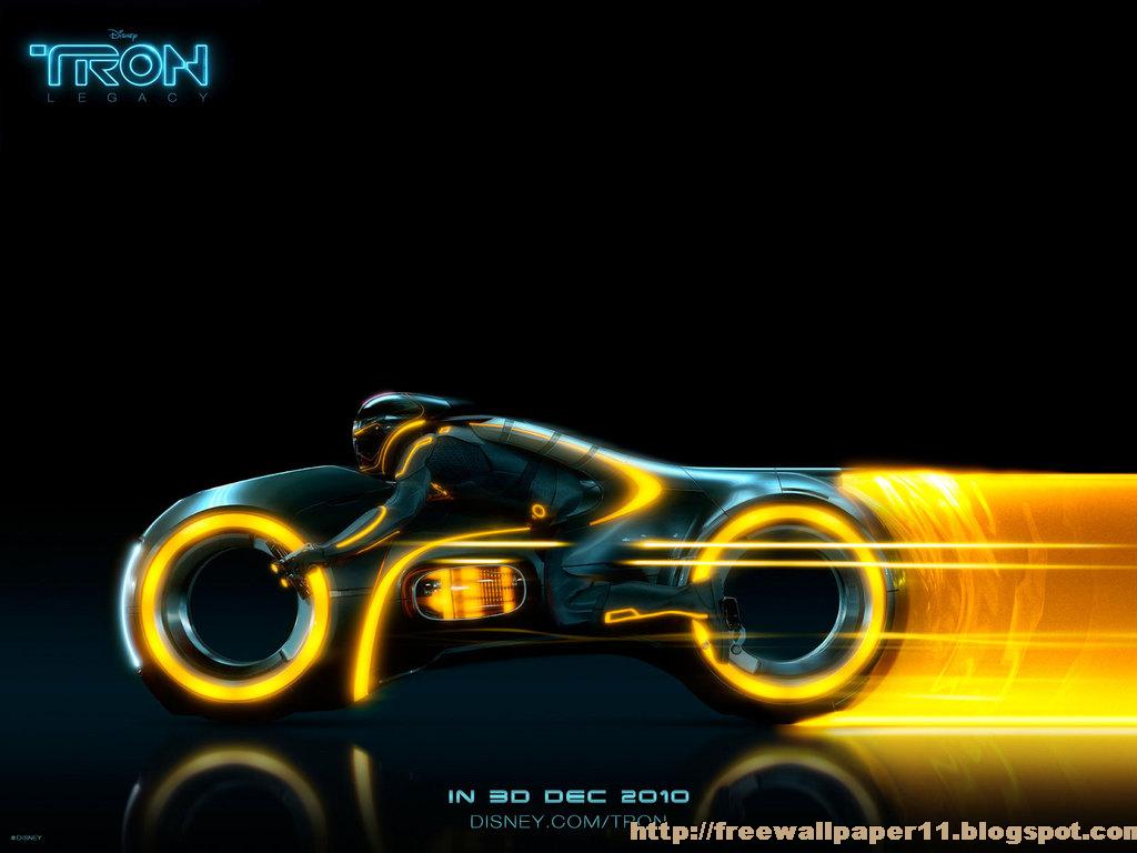 Tron Motor Cycle Wallpaper