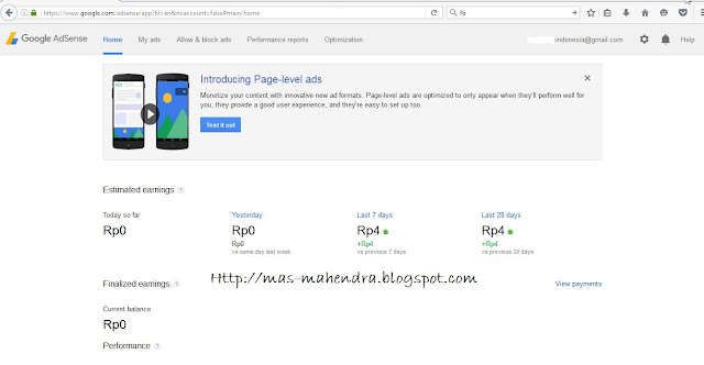 Akun Google Adsense Bug 2016