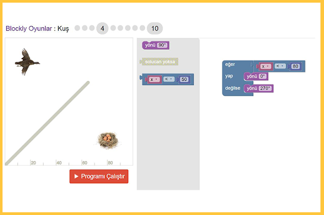 Blocly Games Labirent Çözümleri 4. Bölüm
