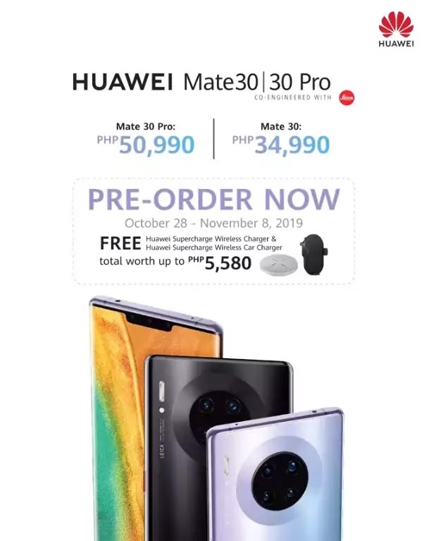 Huawei Mate 30 and Mate 30 Pro Now Available for Pre-Order