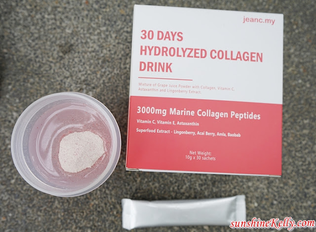 30 Days Skin Challenge, Collagen Drink Malaysia, Astaxanthin Malaysia, JeanC 30 Days Hydrolyzed Collagen Drink, Beauty, Collagen Drink, Beauty Review 