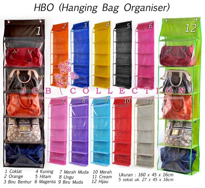 Hanging Bag Organizer (HBO) - Rak Tas Gantung ~ CANTIK 
