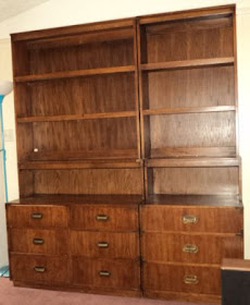 Dixie Campaign Dresser with hutch