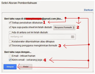 Cara Mengaktifkan Email Notifikasi