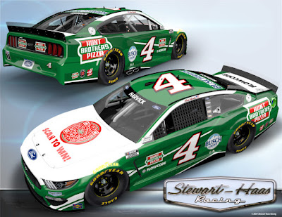 Custom-designed racecar driven by NASCAR Cup Series champion Kevin Harvick will deliver a first-of-its-kind Hunt Brothers Pizza experience powered by next-generation QR technology