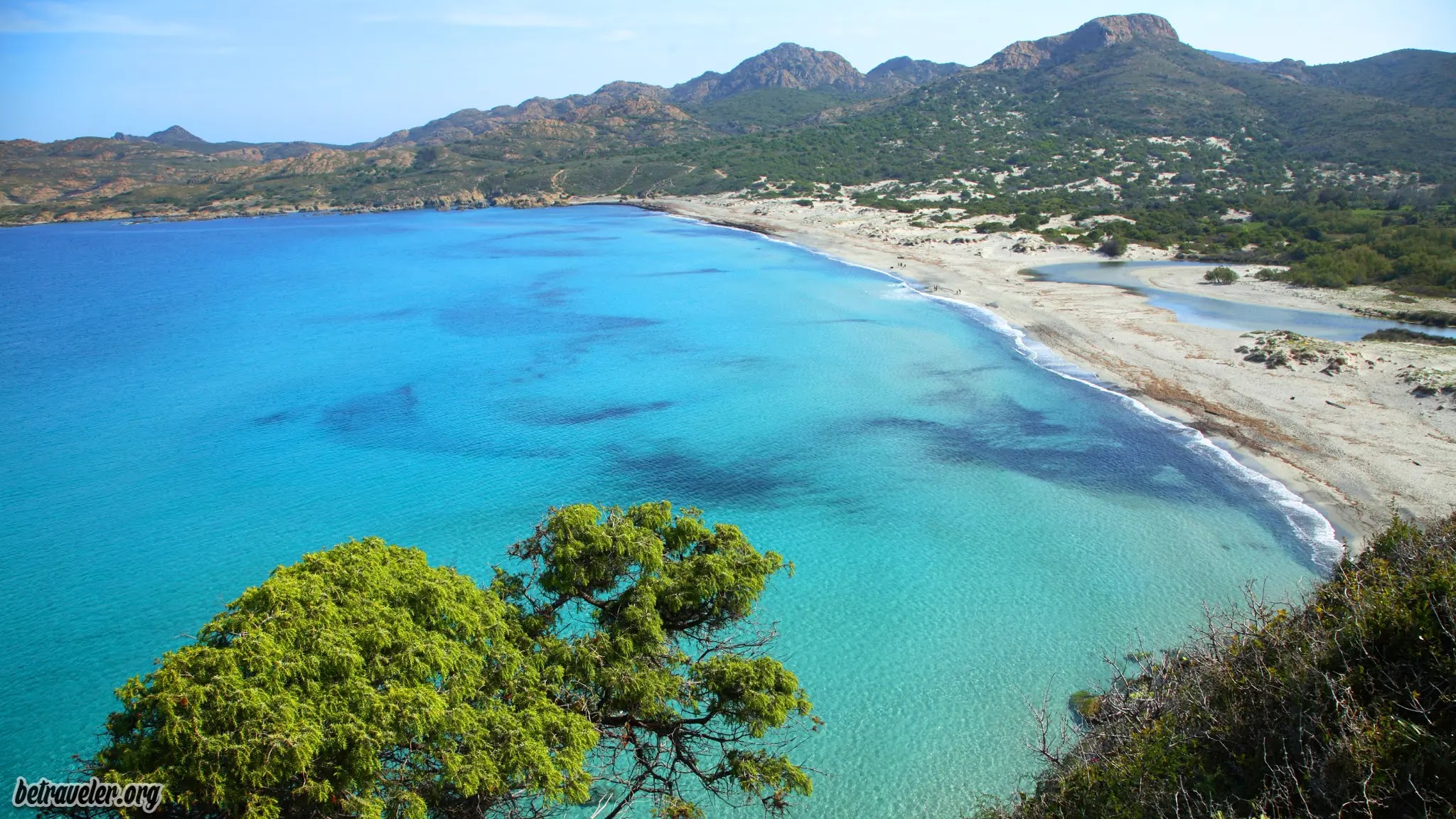 best beaches in corsica map