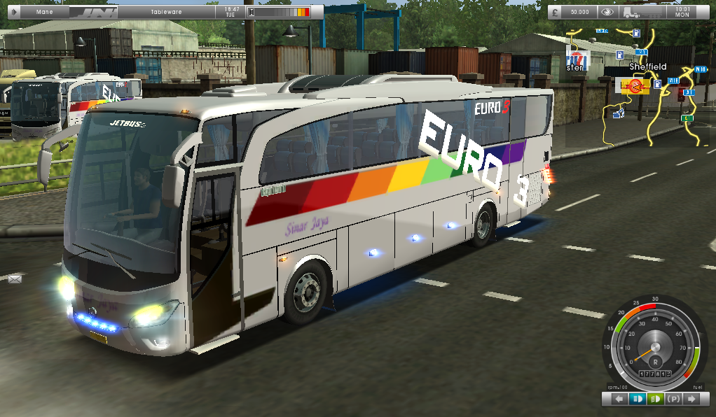... LIGHTSWORD: UK-Truck Simulator Version 1.32 With INDONESIA BUS MOD