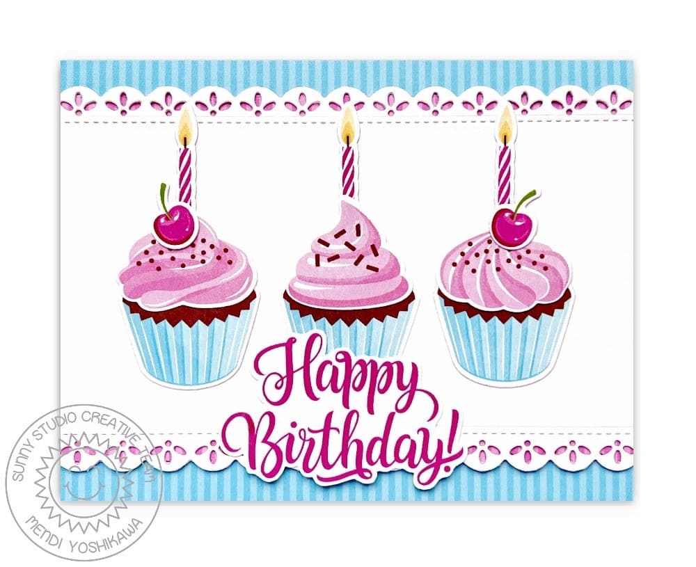 Cupcake Dots Birthday Card
