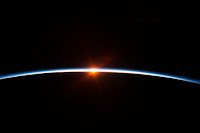 Sunrise seen from the International Space Station