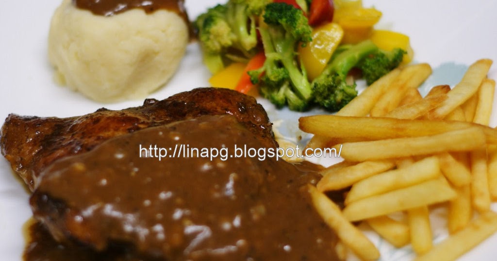 Resepi Grill Chicken Chop Black Pepper Sauce - TERATAK 