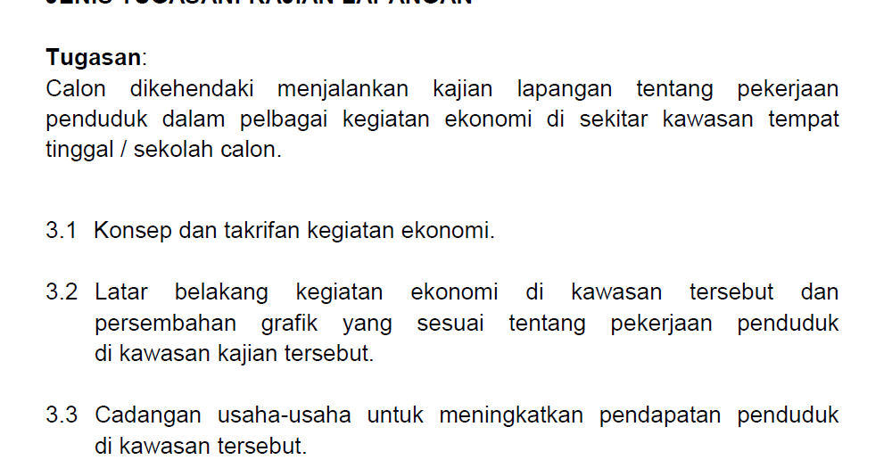 Contoh Borang Soal Selidik Makanan - Contoh Pom