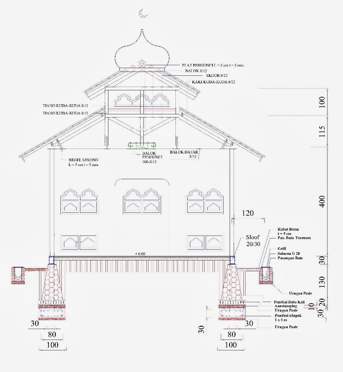 Masjid Sederhana Ukuran 6 6 m x 6 6 m Home Design and Ideas