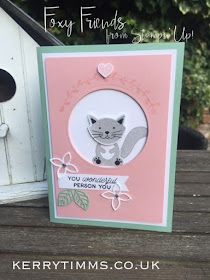 foxy friends stamps handmade card kerry timms cardmaking class papercraft gloucester cat creative crafts social hobby birthday card flowers stamping paper create