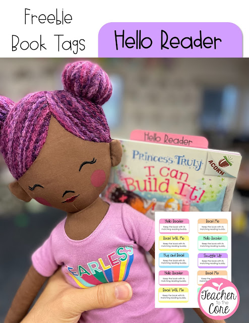 Reading buddy book tags help kids know that they CAN read this book but they CANNOT take it or the matching book buddy to their desk.