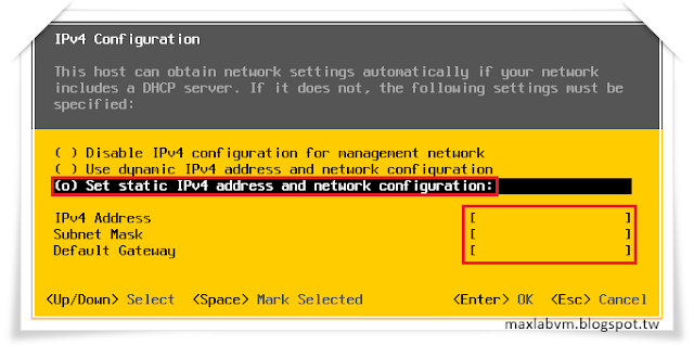 Set static IPv4