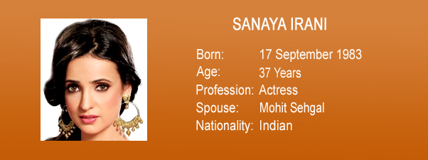 hindi film heroine sanaya irani age, date of birth, profession, spouse, nationality image [download]
