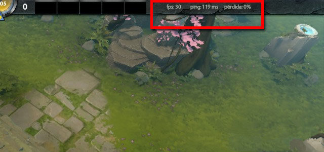 ping, fps y packet loss en Dota 2 Reborn