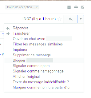 وضع بلوكBloque لبريد في جيميل Gmail