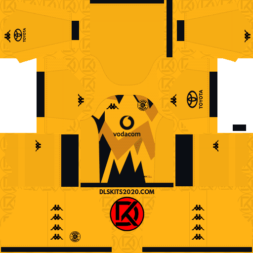 Kaizer Chiefs Kits 2023-2024 Kappa - Dream League Soccer Kits (Home)