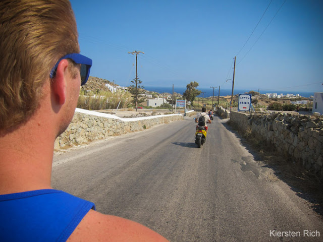 Explore the island on a scooter