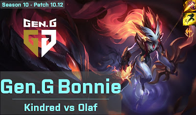 Gen G Bonnie Kindred JG vs Olaf - KR 10.12