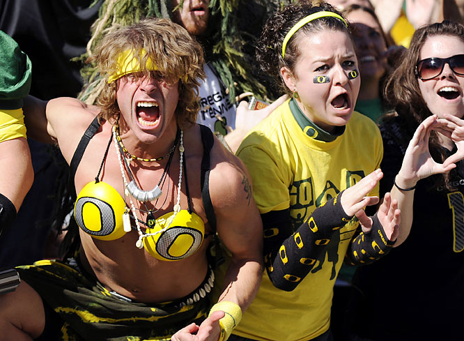 I was looking through an album titled crazy college football fans and 
