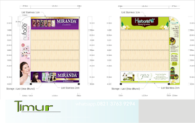 harga meja display di solo